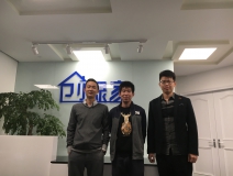 熱烈祝賀樂清楊總、尹總、王總成功加盟創(chuàng)綠家！